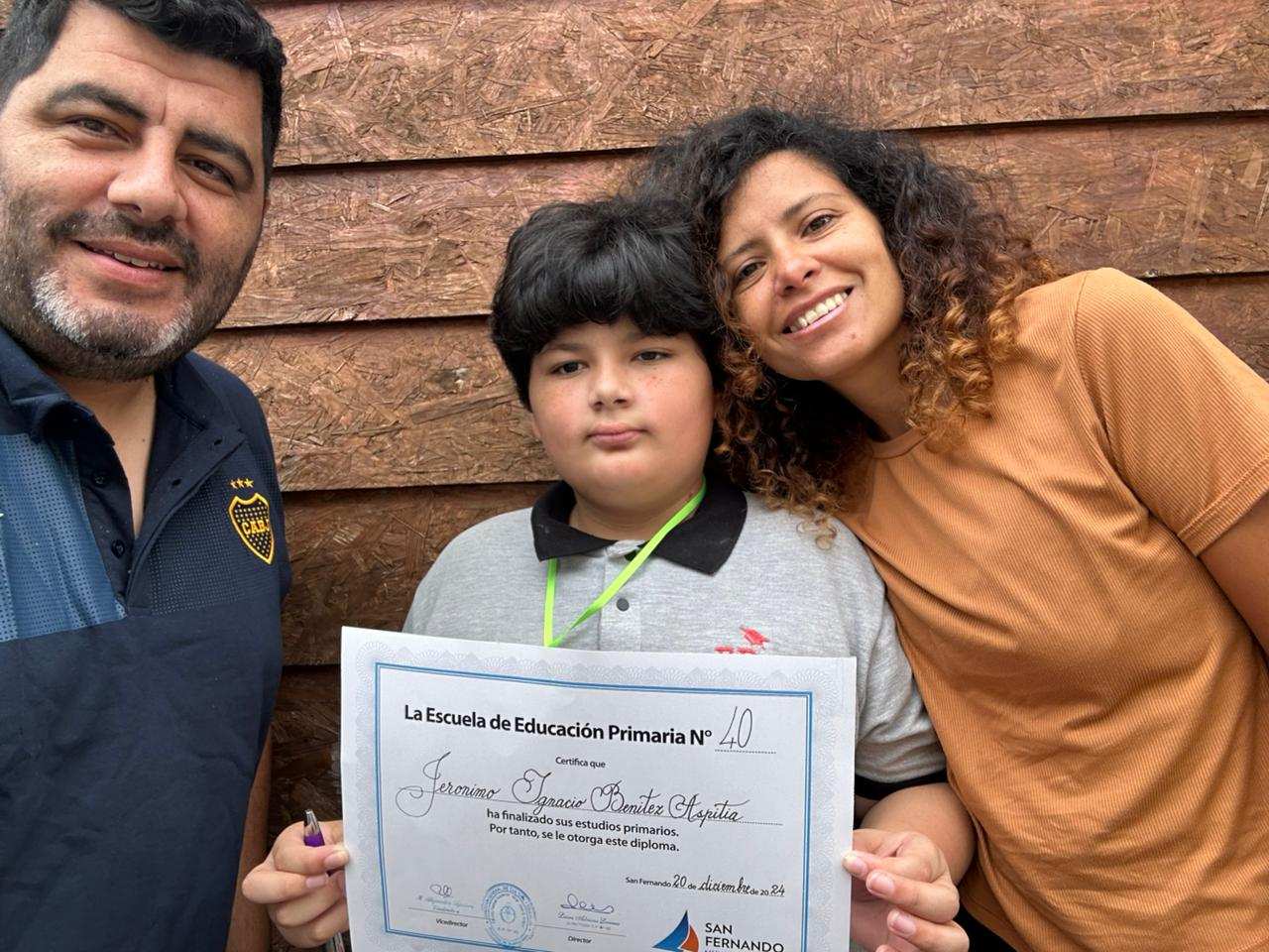 Con 9 años, Jerónimo Benítez terminó la Primaria  y su familia acompaña a otras con altas capacidades