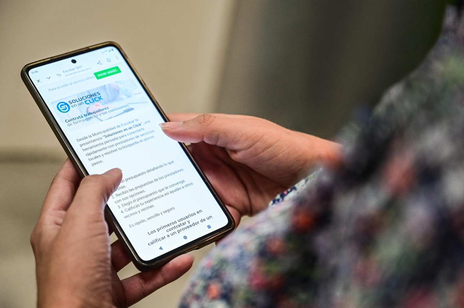 Escobar, soluciones en un Click superó los 3.500 usuarios