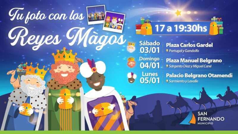 Los Reyes Magos vuelven a San Fernando para sacarse fotos con las familias