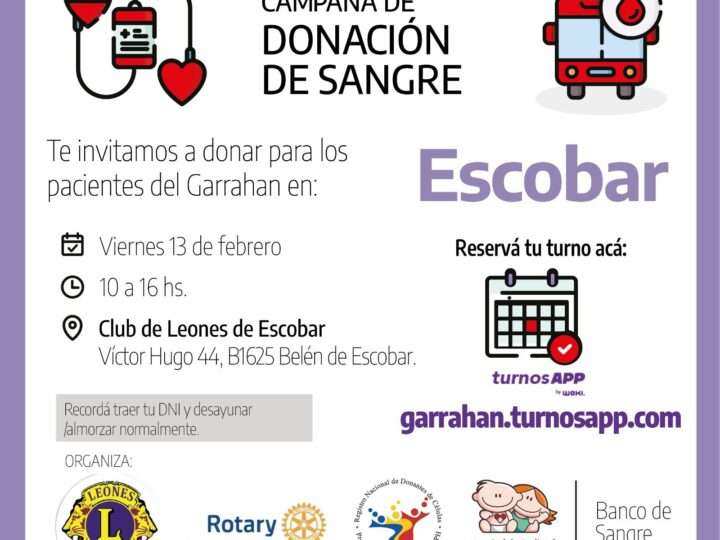 Campaña de Donación de Sangre para el Hospital de Pediatría Garrahan