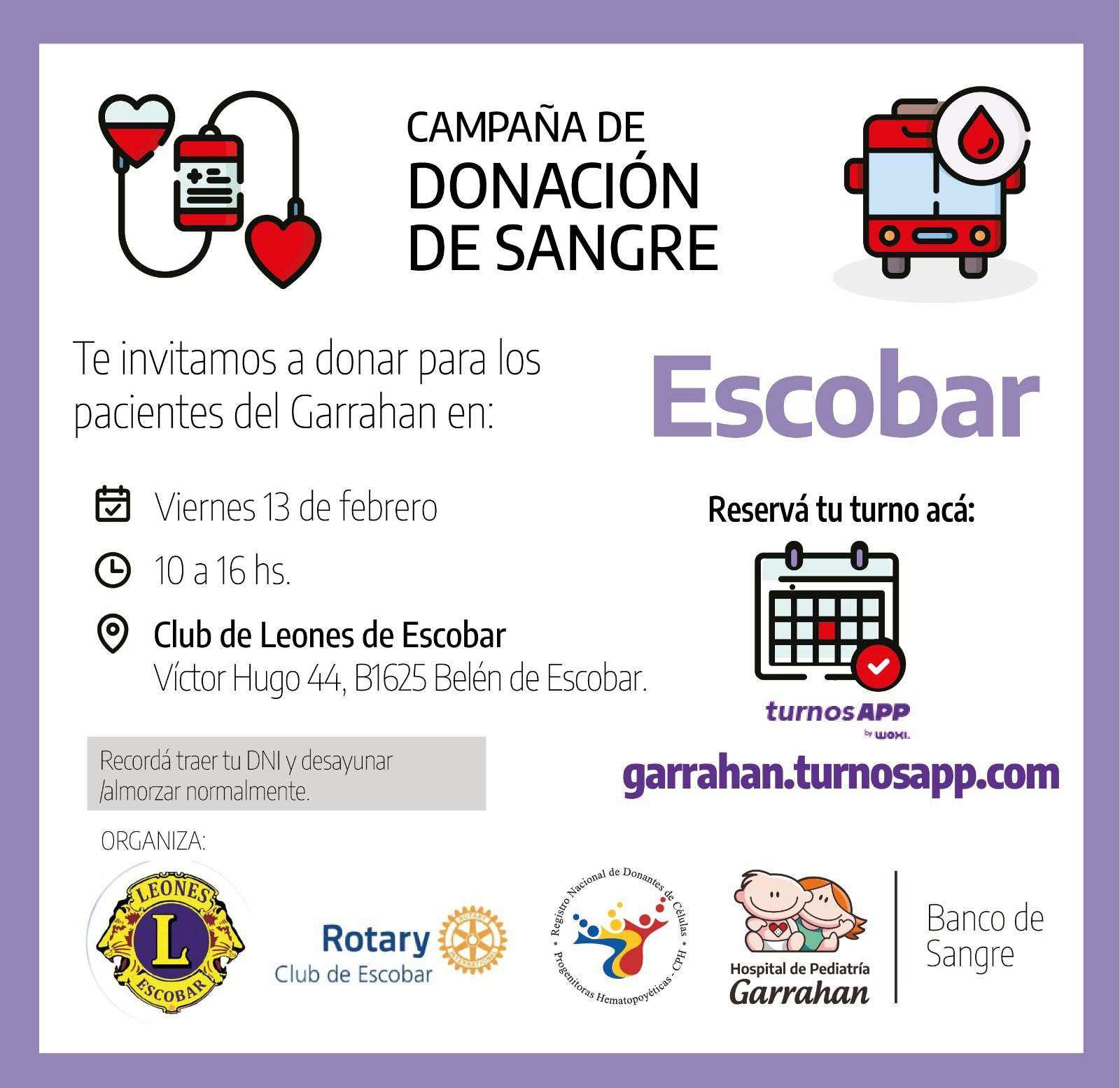 Campaña de Donación de Sangre para el Hospital de Pediatría Garrahan