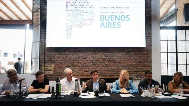 Kicillof se reunió con empresarios y representantes de distintos sectores productivos