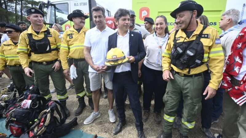 Kicillof participó de una jornada de formación y prevención de incendios forestales