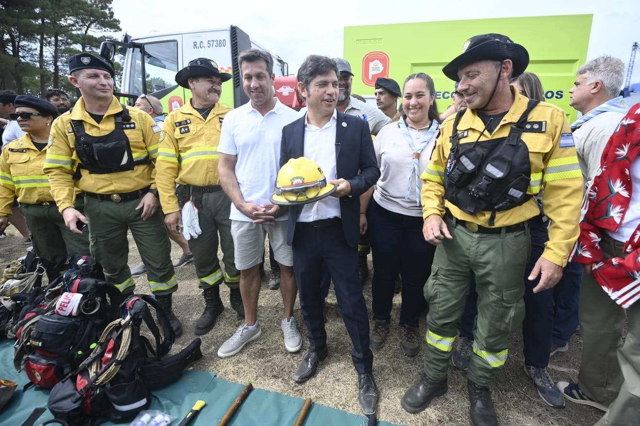Kicillof participó de una jornada de formación y prevención de incendios forestales