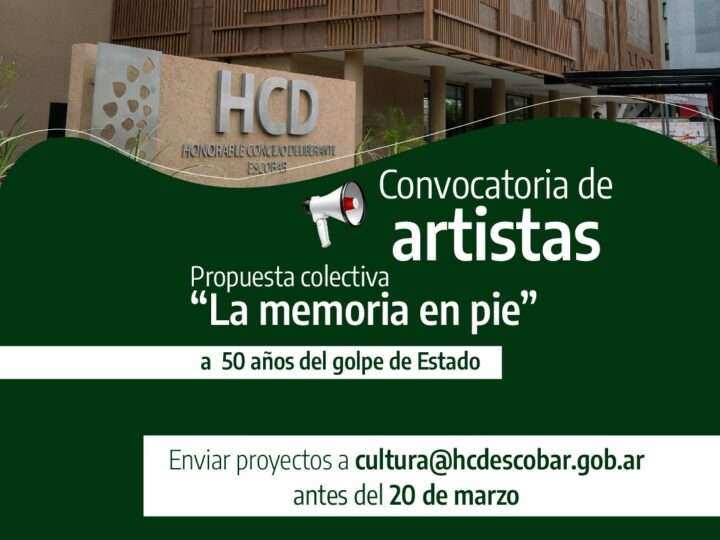 Escobar: convocan a artistas para una intervención urbana por los 50 años del golpe de Estado