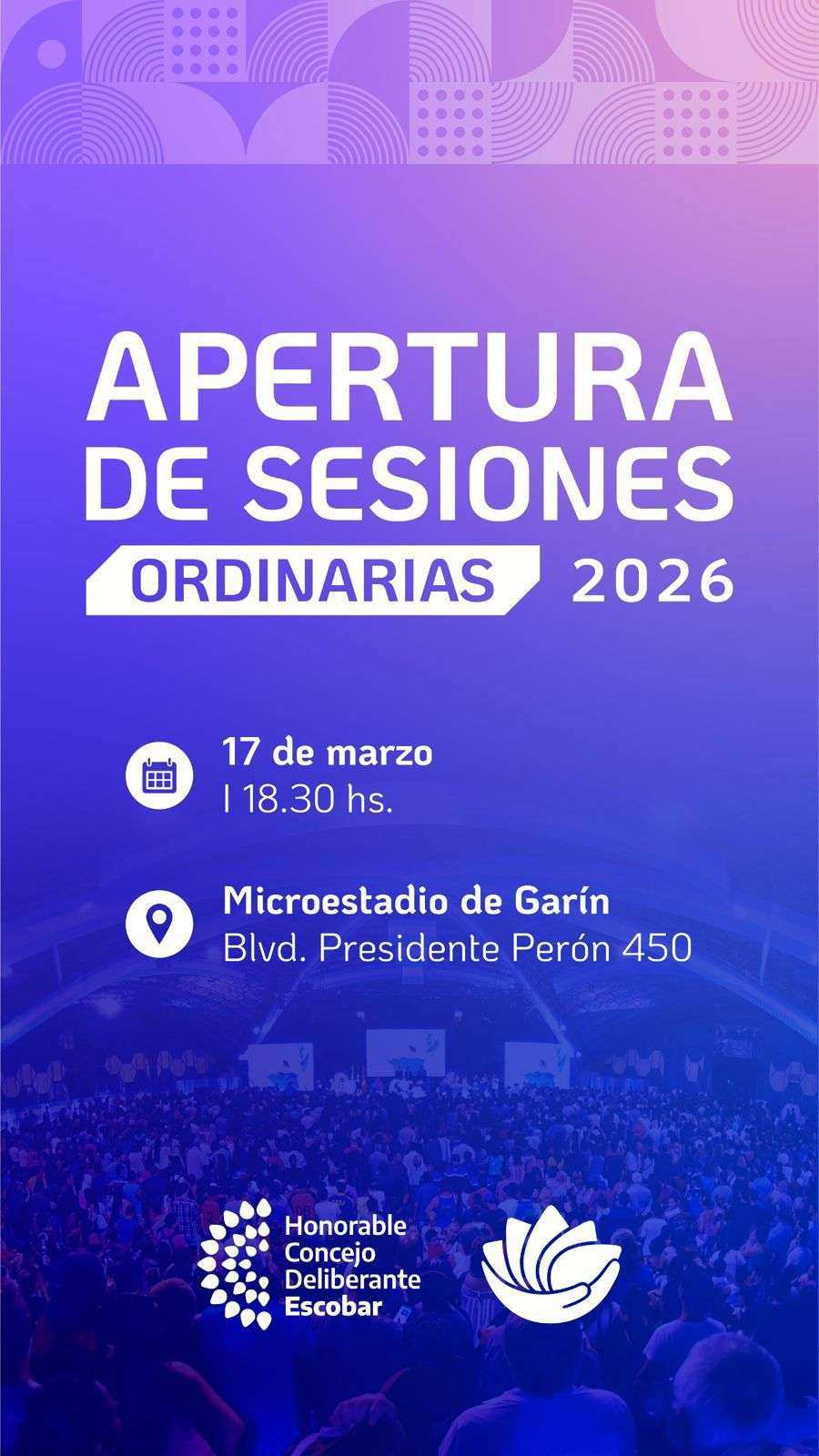 Sujarchuk abre las Sesiones Ordinarias 2026  del HCD de Escobar 