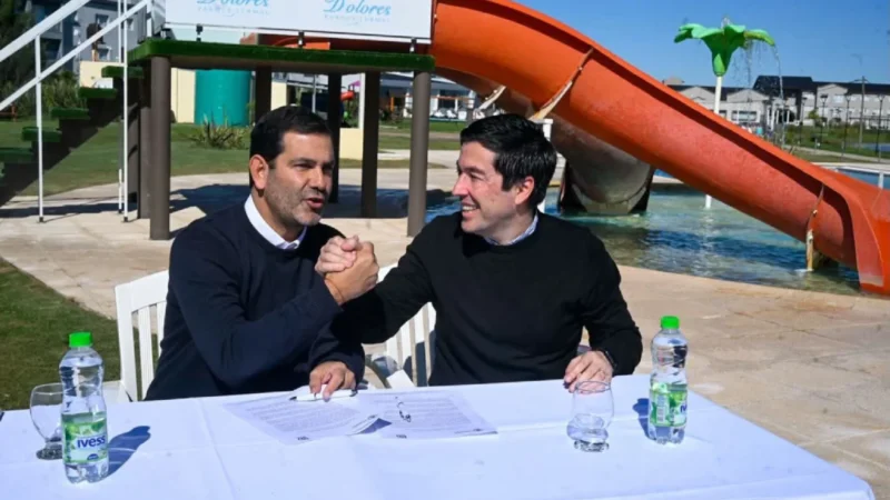 Nardini viajó a Dolores para firmar un convenio de promoción turística interdistrital