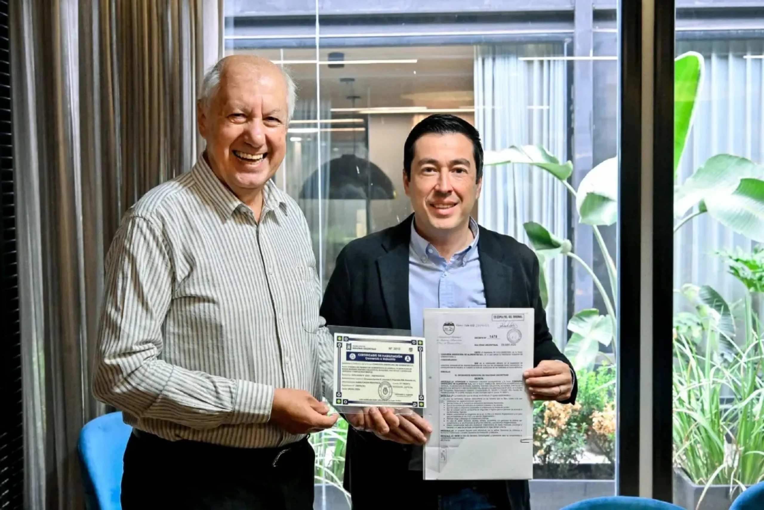 Nardini hizo entrega de la habilitación a la ampliación de la planta de Nevares