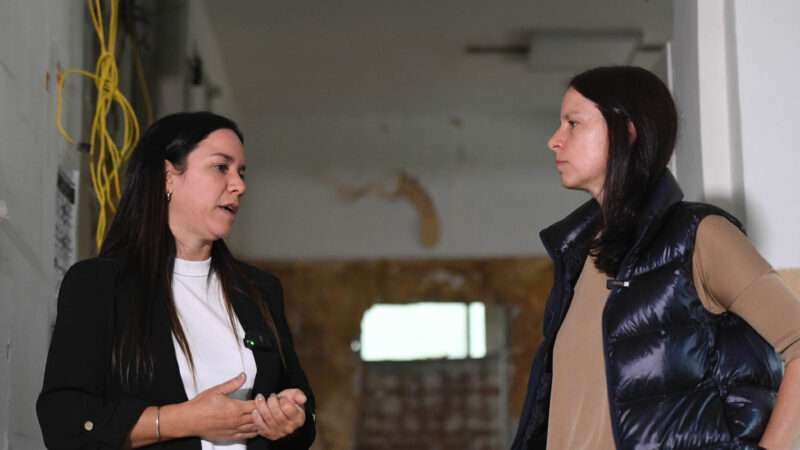 Vicente López: Soledad Martínez presentó las obras del nuevo laboratorio de bacteriología en el Hospital Houssay