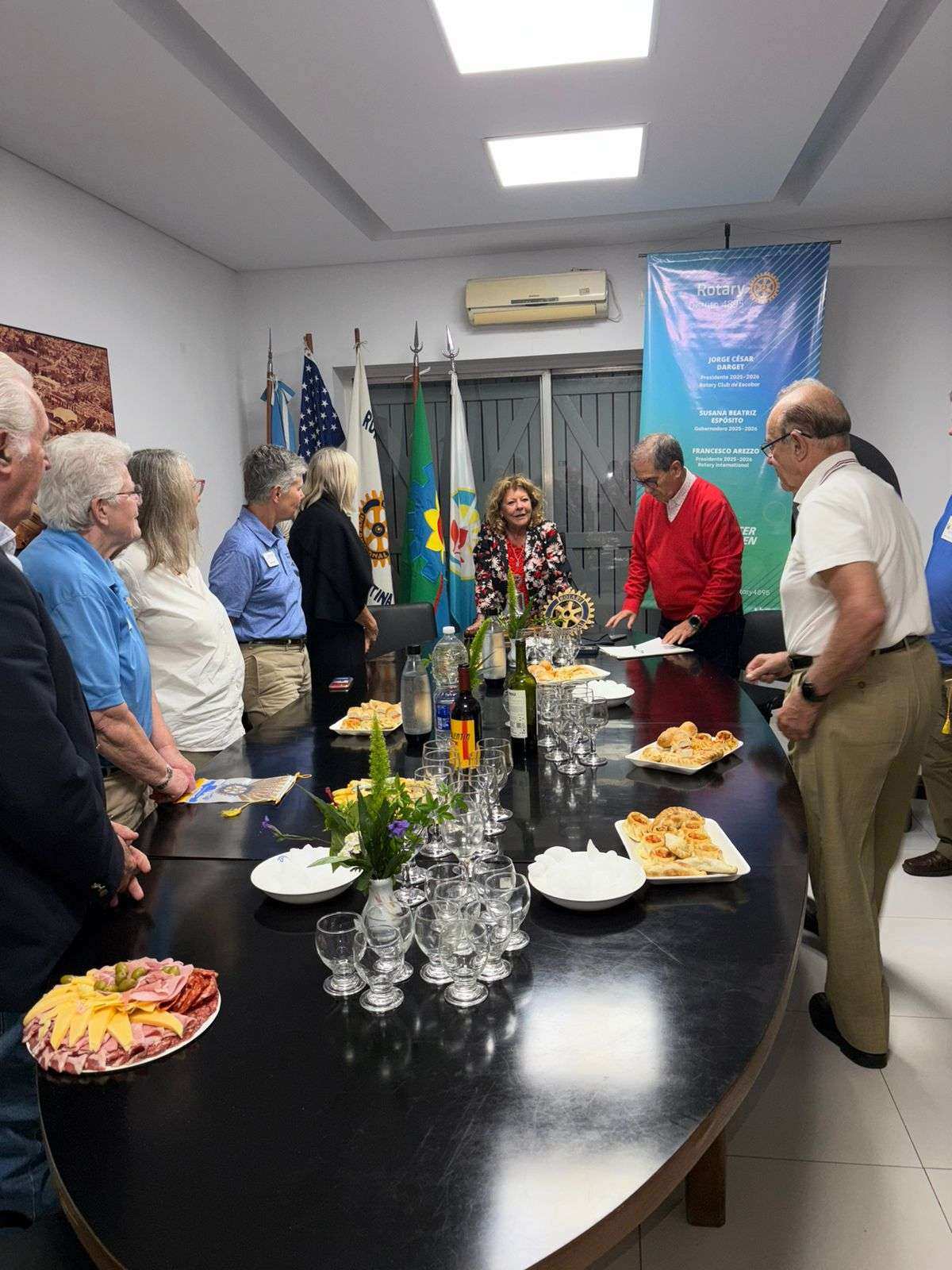 Escobar recibió a delegación rotaria de Estados Unidos en el marco del Programa de Intercambio de Amistad
