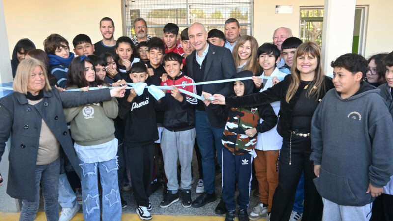 Infraestructura escolar: inauguraron dos nuevas aulas en la Secundaria 23 de Garín