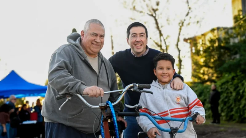 Nardini inauguró nuevos pavimentos en Villa de Mayo