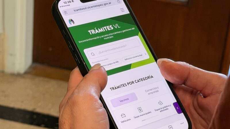 Vicente López presentó un nuevo Portal de Trámites para resolver gestiones más rápido y desde el celular