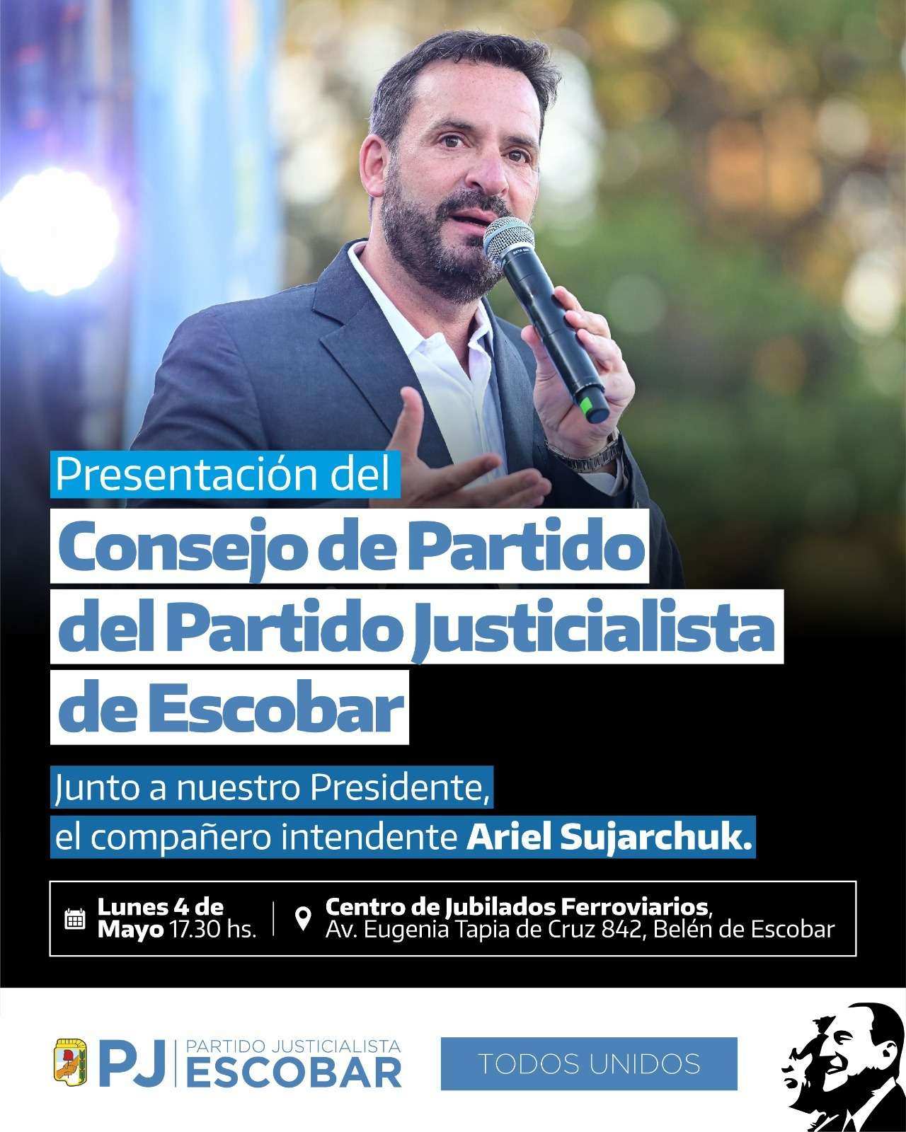 Escobar: el PJ presenta su nuevo Consejo y convoca a fortalecer la organización partidaria
