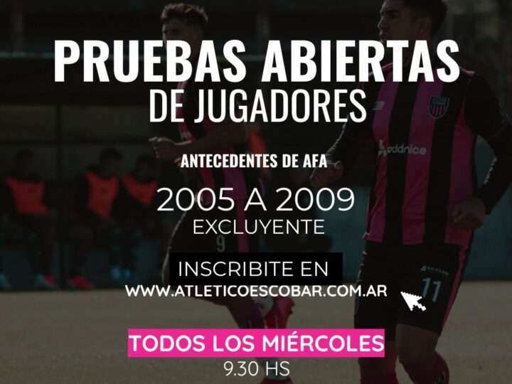 Atlético Escobar prueba jugadores para reforzar su plantel de Federal