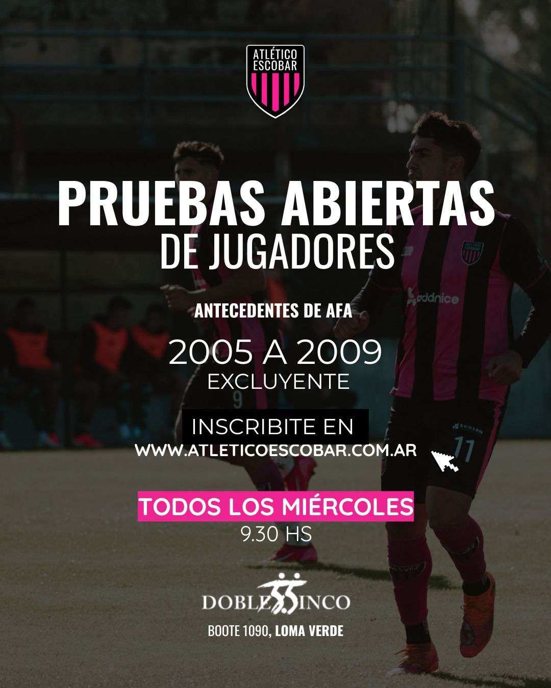 Atlético Escobar prueba jugadores para reforzar su plantel de Federal