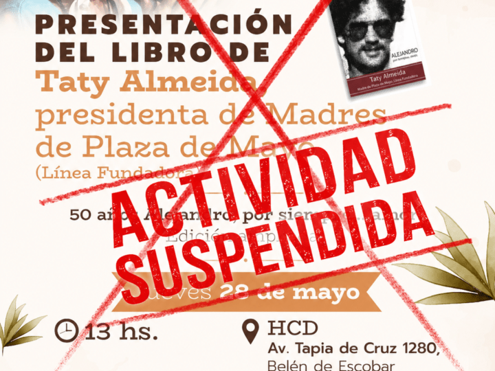 Taty Almeida presentará su libro en el HCD de Escobar