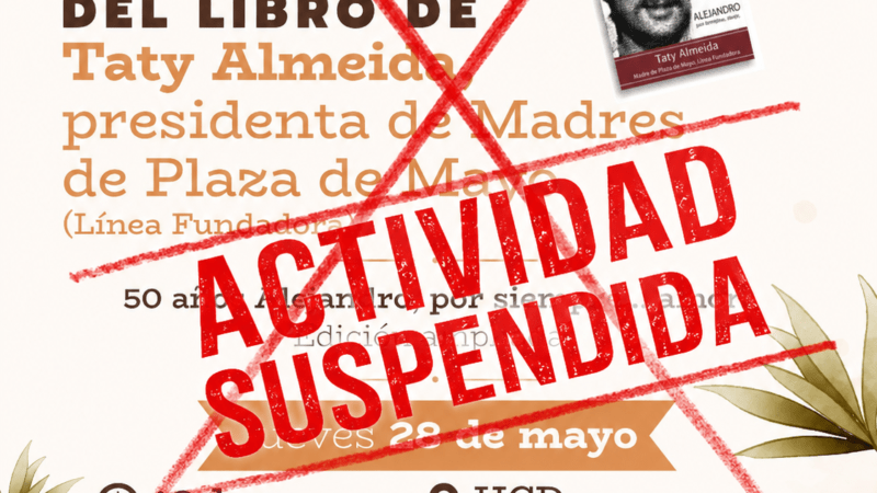 Taty Almeida presentará su libro en el HCD de Escobar