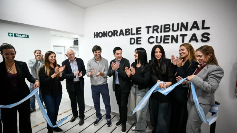 Nardini y Thea inauguraron la nueva sede del Tribunal de Cuentas en Los Polvorines