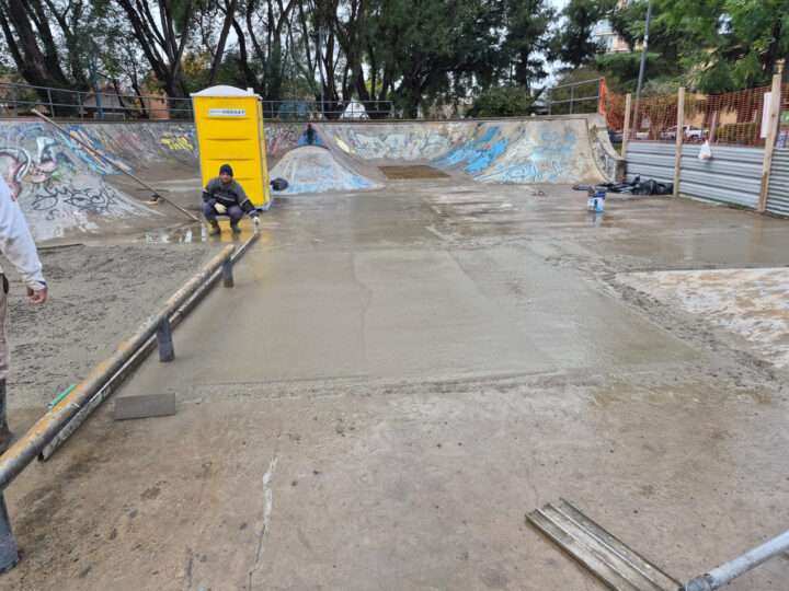 Continúa la renovación integral del skatepark de “El Campito”