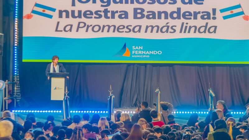 Juan Andreotti tomó a miles de chicos su promesa de lealtad a la Bandera