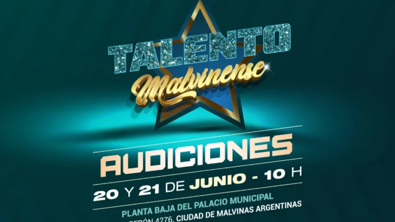 Comienzan las audiciones de Talento Malvinense, el nuevo certamen para artistas de Malvinas Argentinas