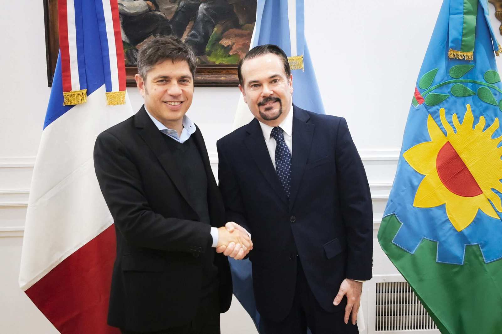 Kicillof se reunió con el embajador de Francia