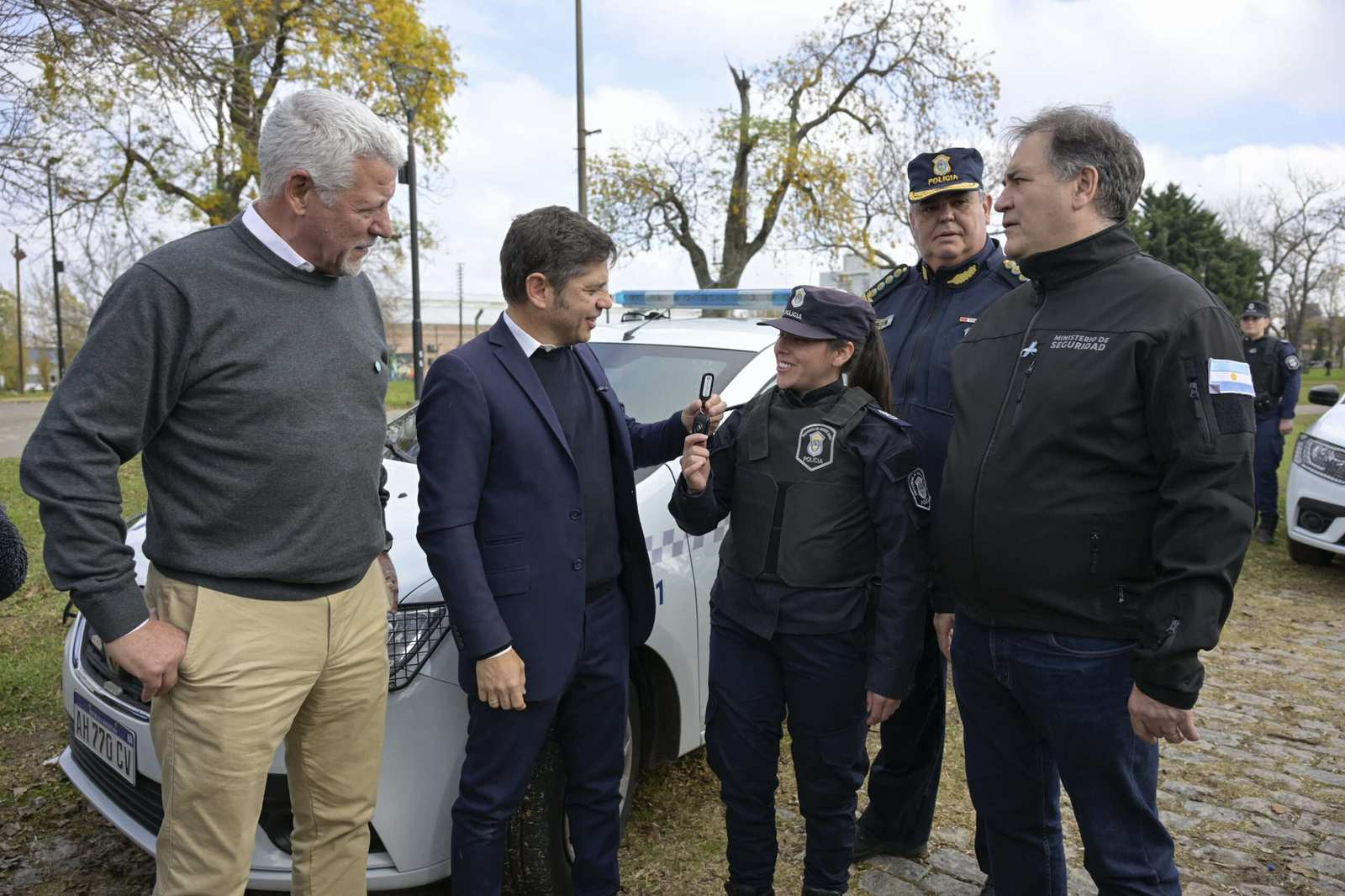 Pergamino: Kicillof entregó patrulleros, sumó efectivos y cuestionó el recorte nacional en seguridad
