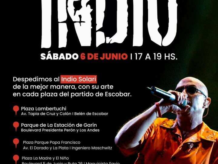 Homenaje al Indio Solari en Escobar: música, encuentro y celebración popular