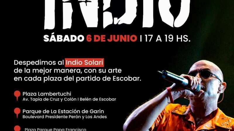 Homenaje al Indio Solari en Escobar: música, encuentro y celebración popular