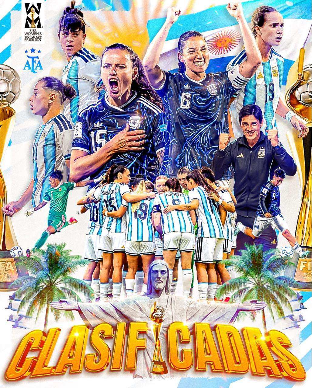 Argentina al Mundial Femenino 2027: clasificación histórica y debut goleador de Mercedes Diz