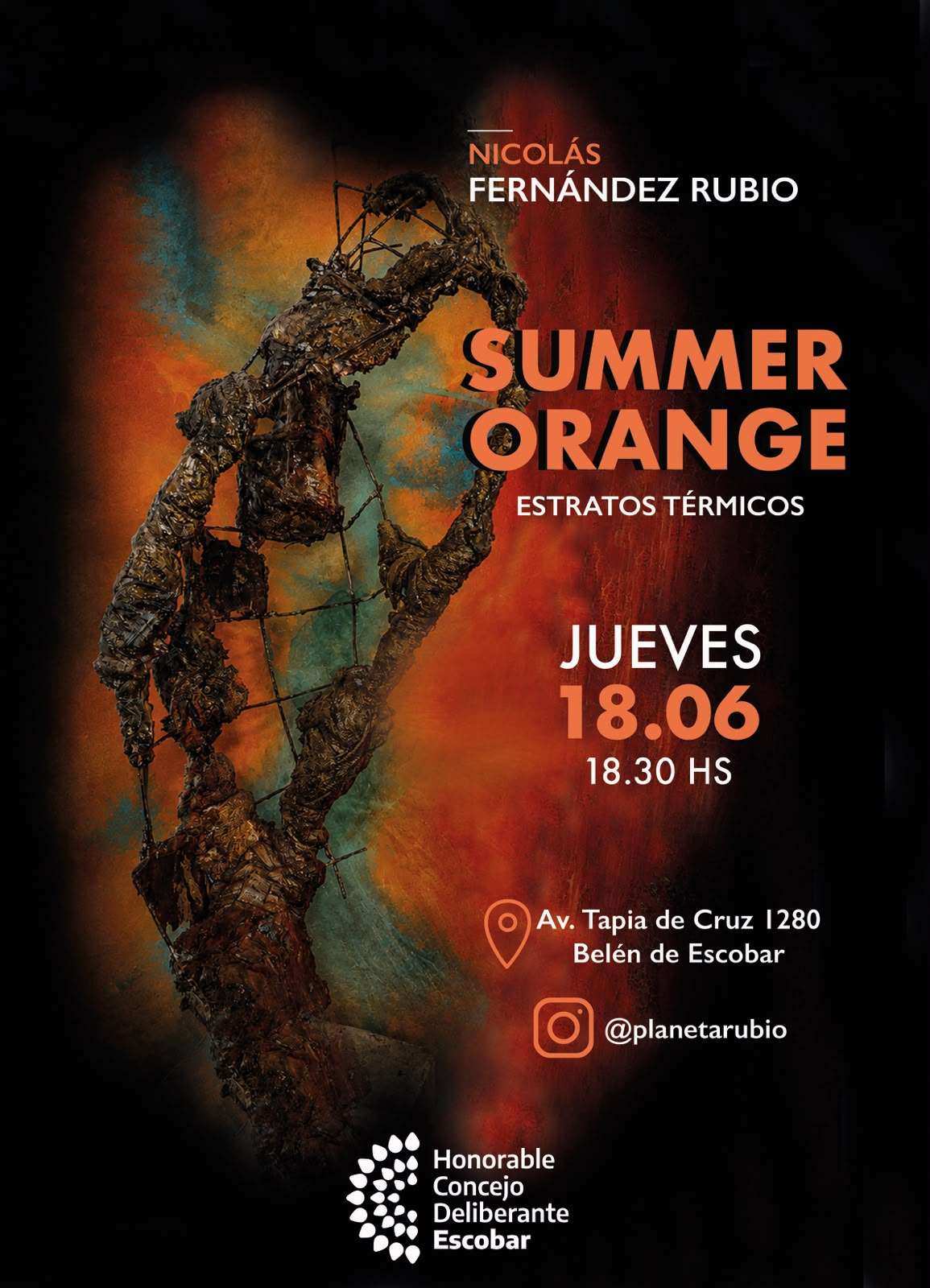 “Summer Orange”: una muestra que explora la materia en transformación llega a Escobar