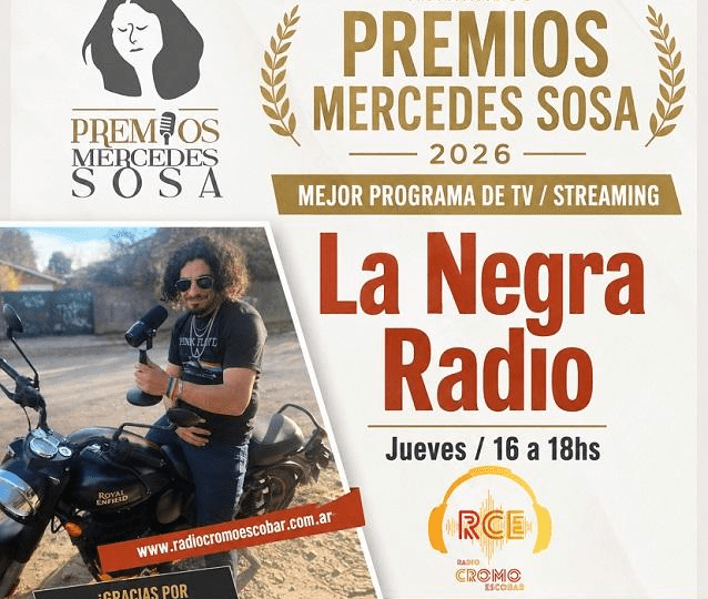 La Negra Radio nominado a los Premios Mercedes Sosa 2026
