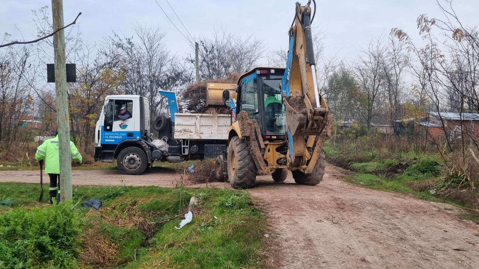 Recolección de ramas: cronograma semanal en Loma Verde y Matheu
