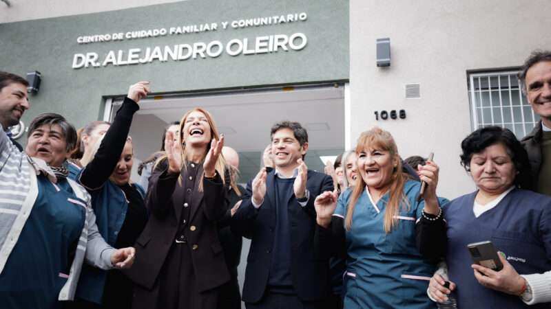 Kicillof inauguró un centro de salud en Gerli y apuntó contra el Gobierno nacional por el acceso a la atención sanitaria