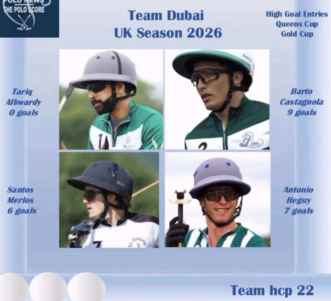 Dubai, Ferne Park, Gastón Polo y La Hechicera, a semifinales del British Open 2026