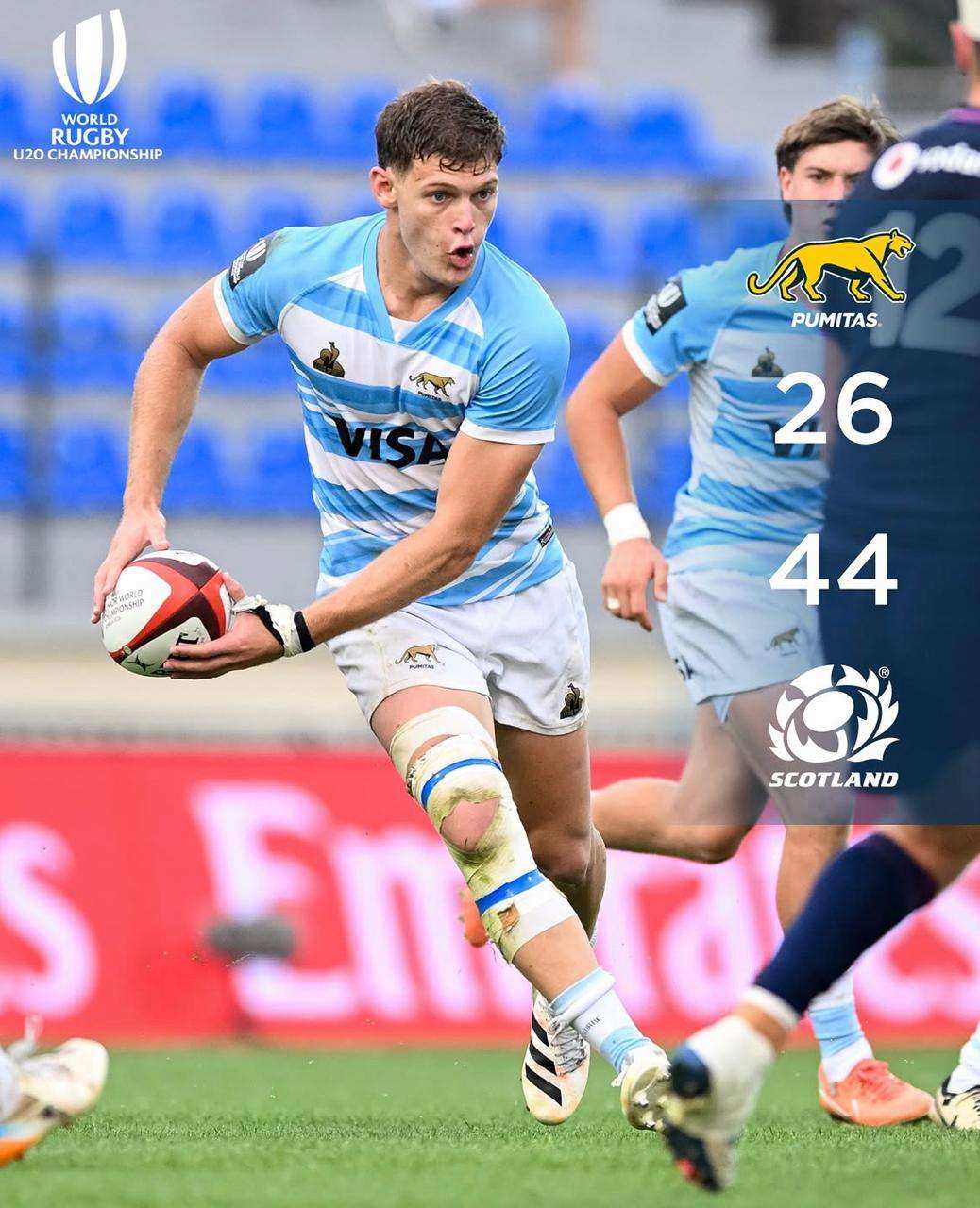 🏉 Golpe inesperado: Los Pumitas cayeron con Escocia y jugarán por el 7° puesto