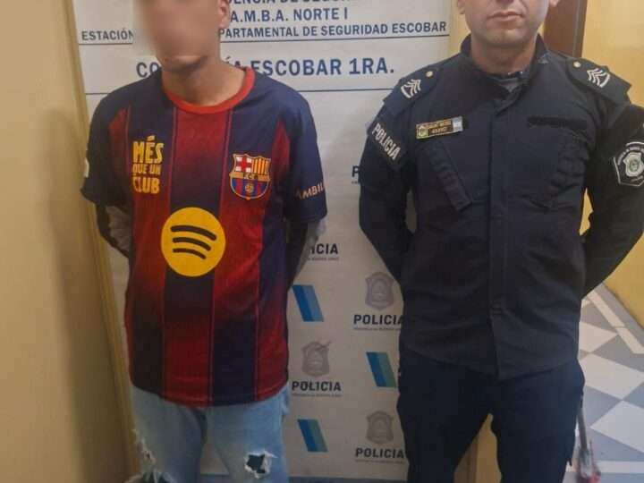 Escobar: cámaras municipales y trabajo coordinado permiten recuperar una moto robada y detener a dos sospechosos