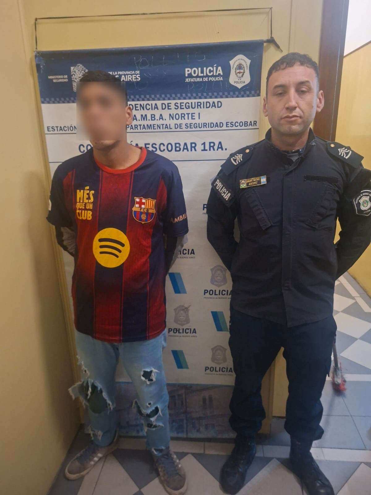 Escobar: cámaras municipales y trabajo coordinado permiten recuperar una moto robada y detener a dos sospechosos