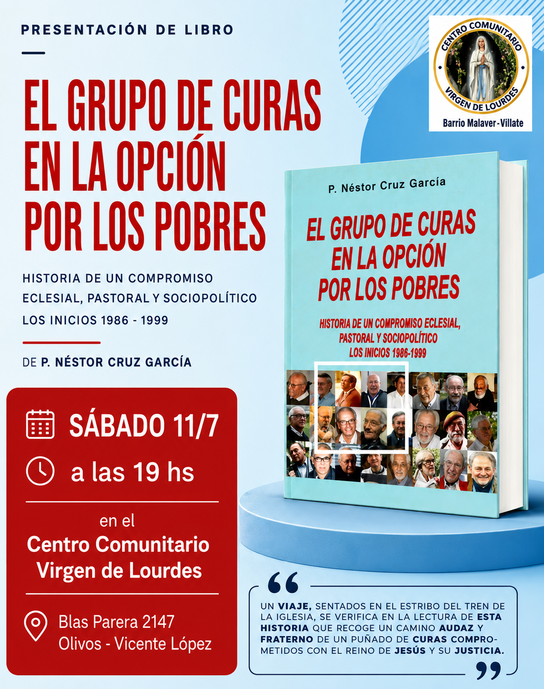 📚 Un libro que recupera la memoria de una Iglesia en el barro y junto al pueblo