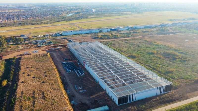 Juan Andreotti visitó el notable avance del Parque Industrial de San Fernando
