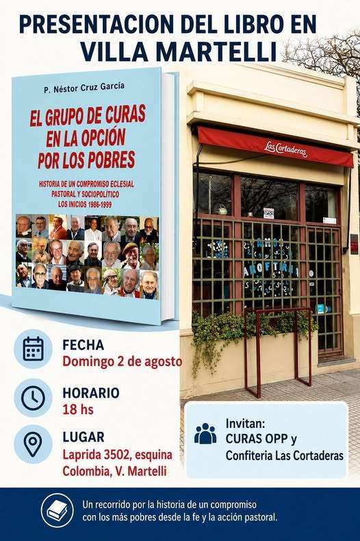 📚 Presentan en Villa Martelli el libro sobre el Grupo de Curas en la Opción por los Pobres