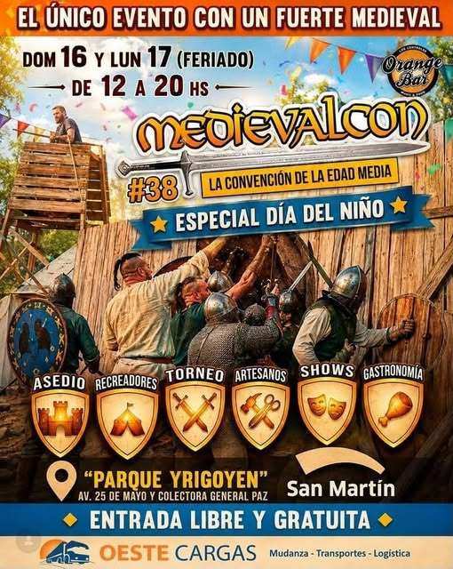 San Martín se transforma en la Edad Media con una nueva edición de MedievalCon