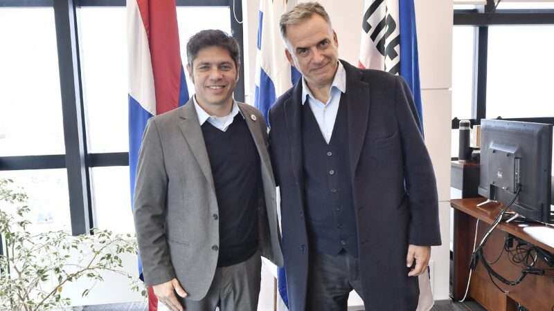 Kicillof se reunió con el presidente Yamandú Orsi en Montevideo