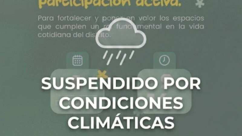 ⚠️ ATENCIÓN: JORNADA SOLIDARIA SUSPENDIDA