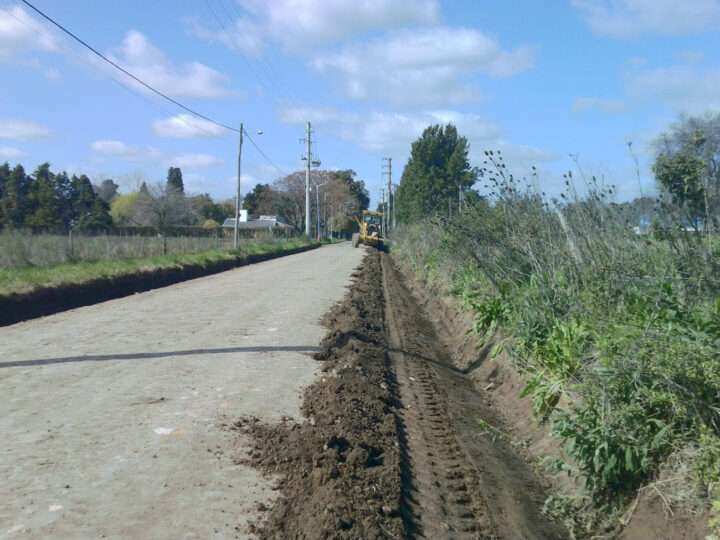 Comienza la pavimentación de la calle Juan B. Justo en Matheu