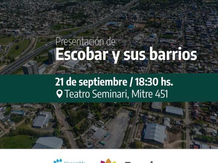 Presentarán el Registro Municipal de barrios de Escobar