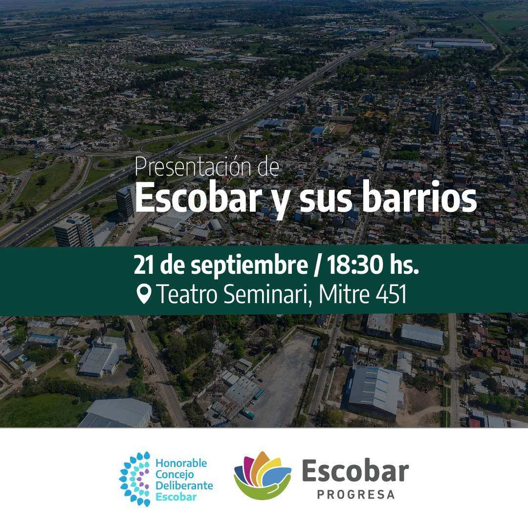Presentarán el Registro Municipal de barrios de Escobar