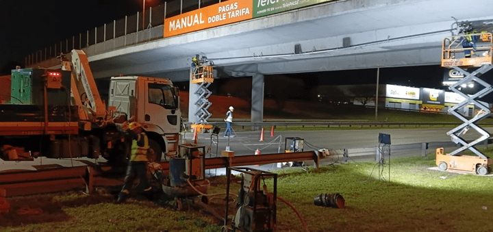 Acceso Norte: avanza la reparación del Puente Garín y habrá desvíos totales y nocturnos esta semana