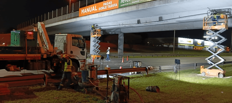 Acceso Norte: avanza la reparación del Puente Garín y habrá desvíos totales y nocturnos esta semana